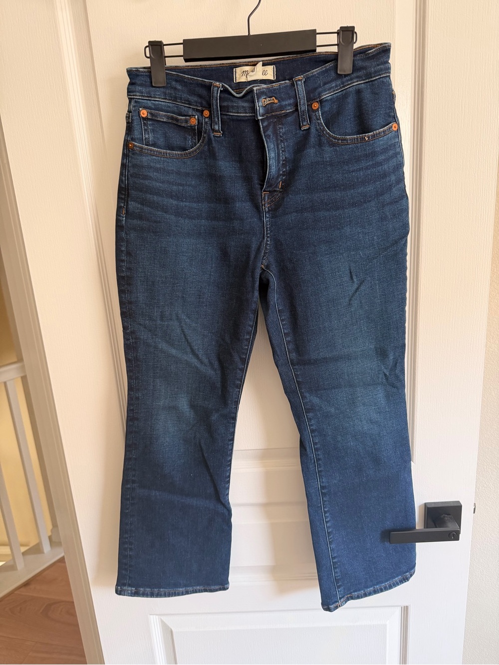 Madewell Women’s mid-rise kick out jeans